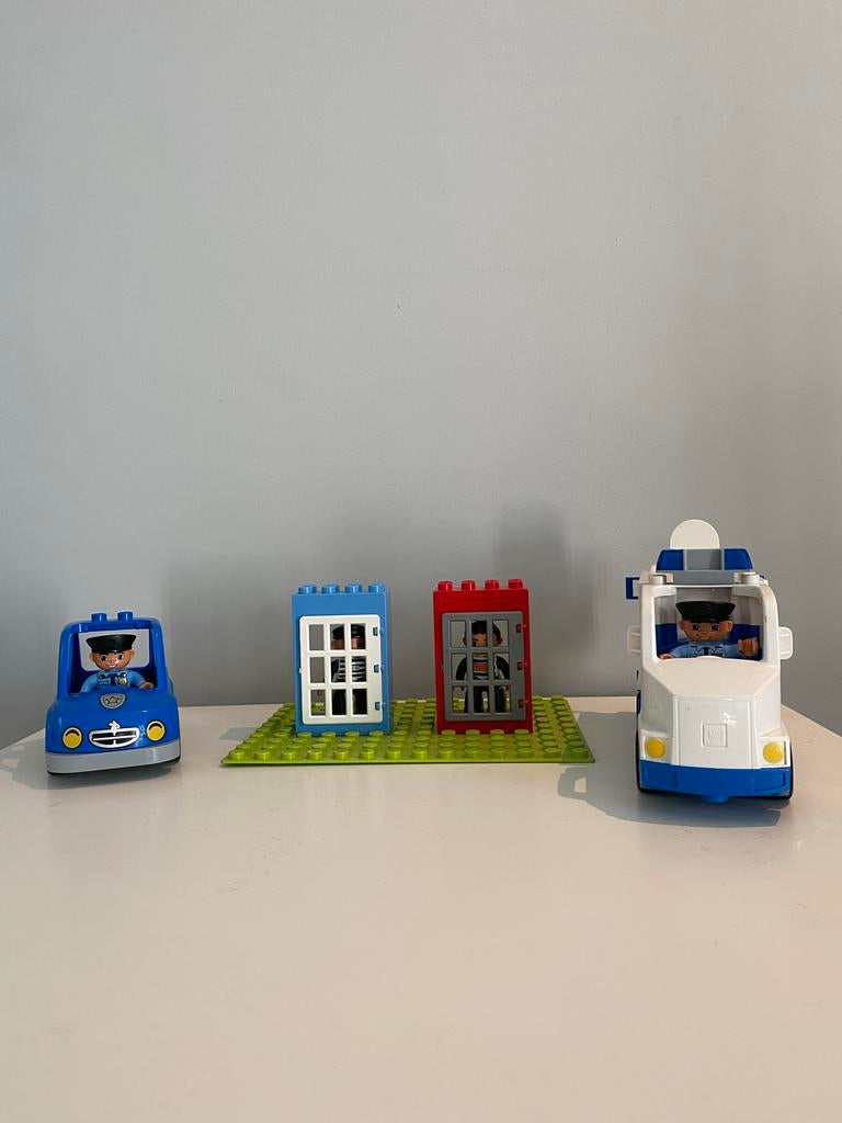 Duplo Politie met Boef en Gevangenis Set, Ophalen of Verzenden, Gebruikt, Complete set, Duplo