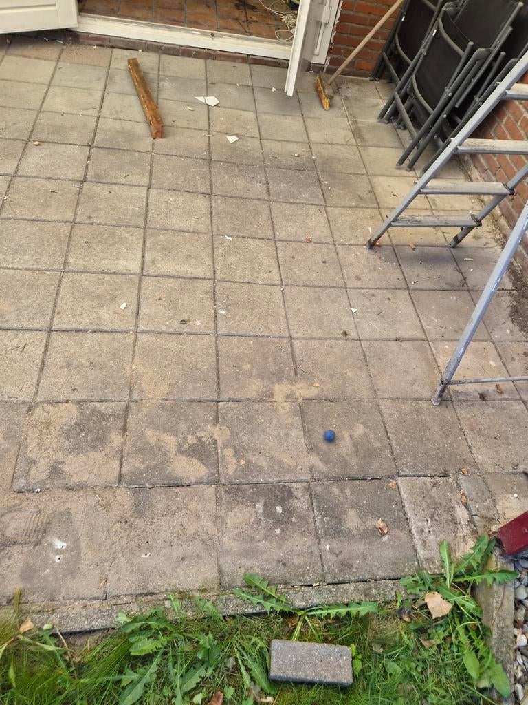 Betontegels, Ophalen, Gebruikt, Beton, Terrastegels