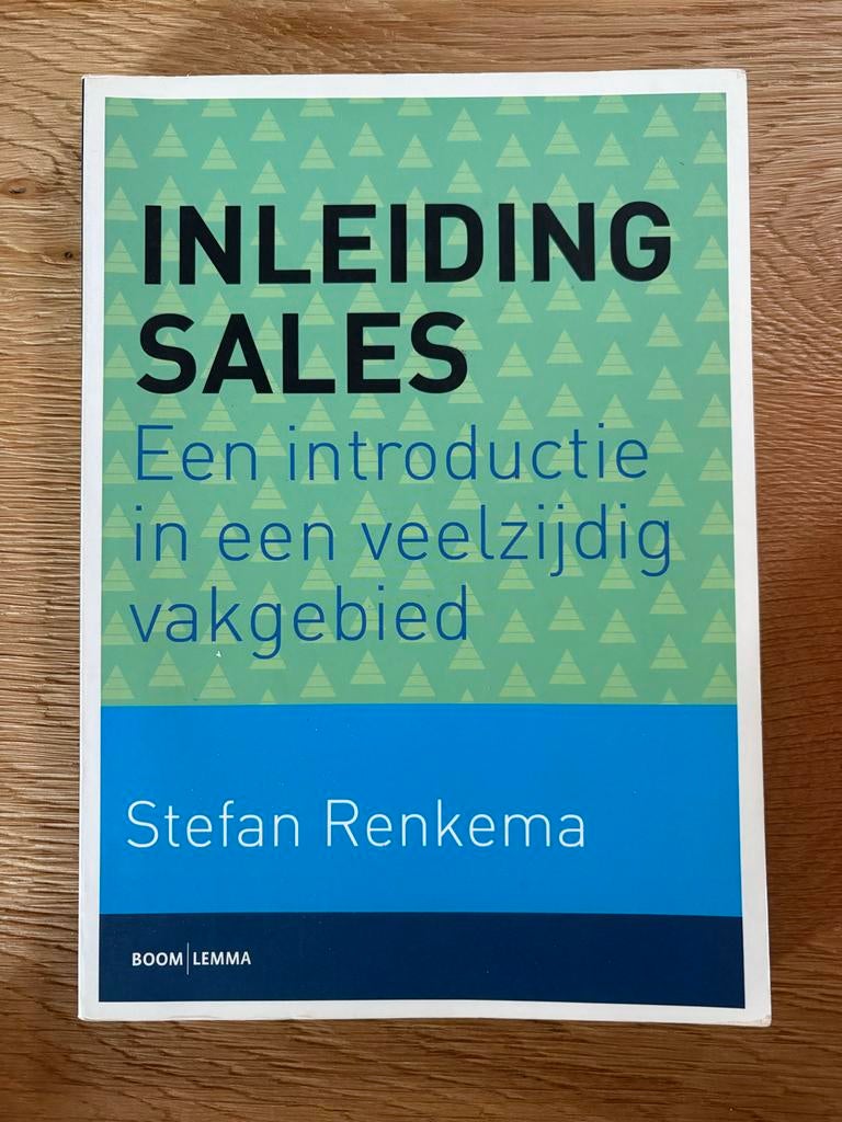 Inleiding Sales van Stefan Renkema, Boeken, Ophalen, Gamma, Gelezen, HBO