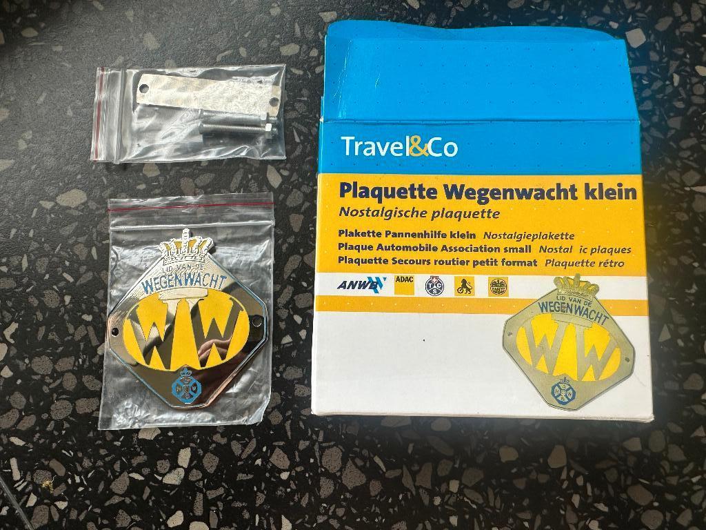 Chroom ANWB embleem. A.N.W.B. logo voor een oldtimer motor., Verzamelen, Ophalen of Verzenden, Zo goed als nieuw, Gebruiksvoorwerp