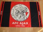 Grote Ajax vlag met oude logo.  100x150 cm.  Netjes., Maat XL, Ophalen of Verzenden, Zo goed als nieuw, Clubaccessoires