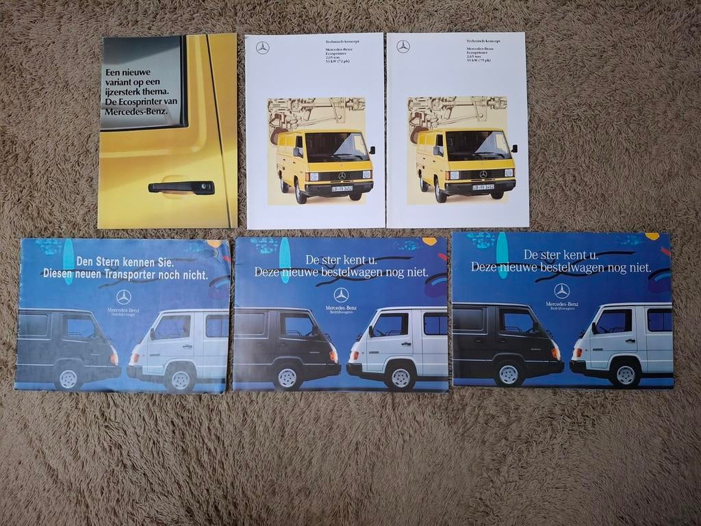 Lot autofolders Mercedes MB100 Ecosprinter, Verzenden, Zo goed als nieuw, Mercedes