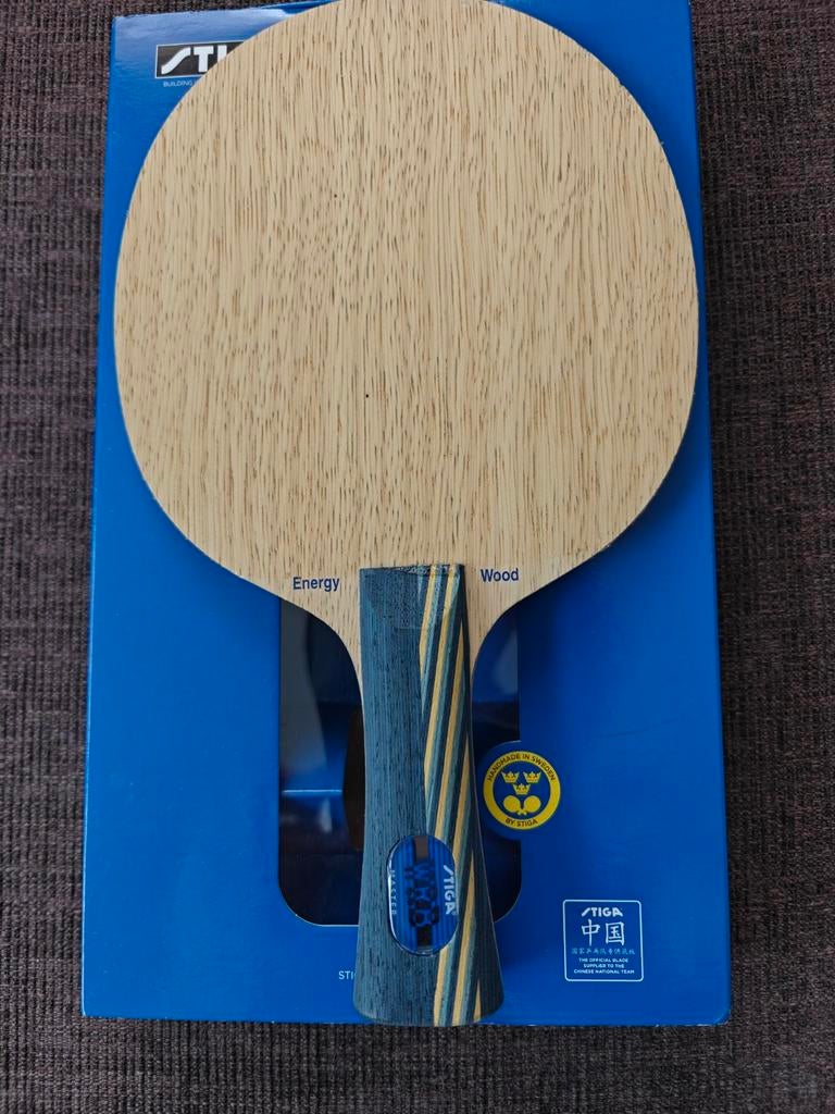 Stiga Energy Wood frame, Sport en Fitness, Tafeltennis, Ophalen of Verzenden, Zo goed als nieuw