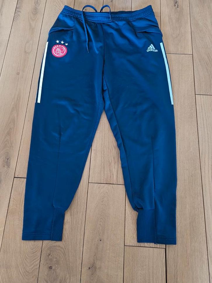 Ajax trainingsbroek maat L, Kleding | Dames, Sportkleding, Gedragen, Overige typen, Maat 42/44 (L), Blauw, Ophalen of Verzenden