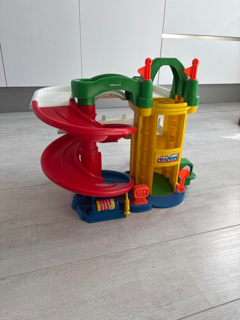 Fisher-Price Little People parkeergarage met spiraalbaan, Ophalen, Zo goed als nieuw