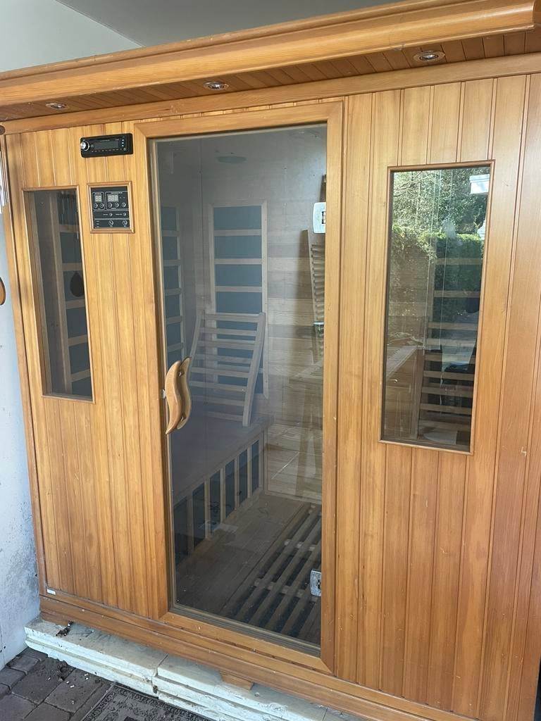 Mooie 4 persoons sauna, Ophalen, Gebruikt, Infrarood, Complete sauna