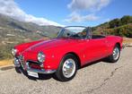 PRACHTIGE ALFA ROMEO GIULIETTA SPIDER 1961, Achterwielaandrijving, Zwart, 4 cilinders, Cabriolet