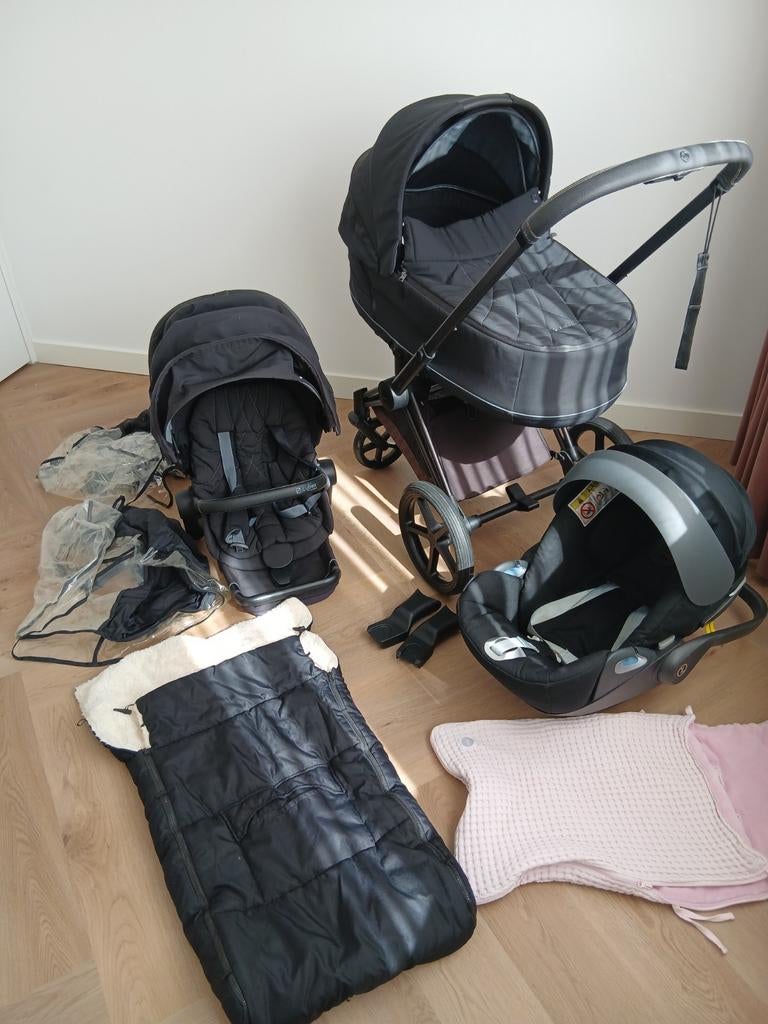 Cybex Priam met autostoel, buggy, reiswieg en accessoires, Ophalen of Verzenden