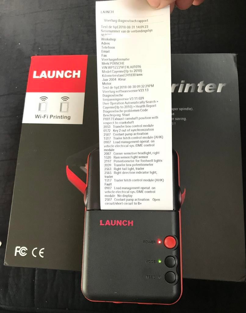 Launch X431 Pro 3/3S-printer OBD diagnose Obd2-gereedschap, Auto diversen, Autogereedschap, Ophalen of Verzenden