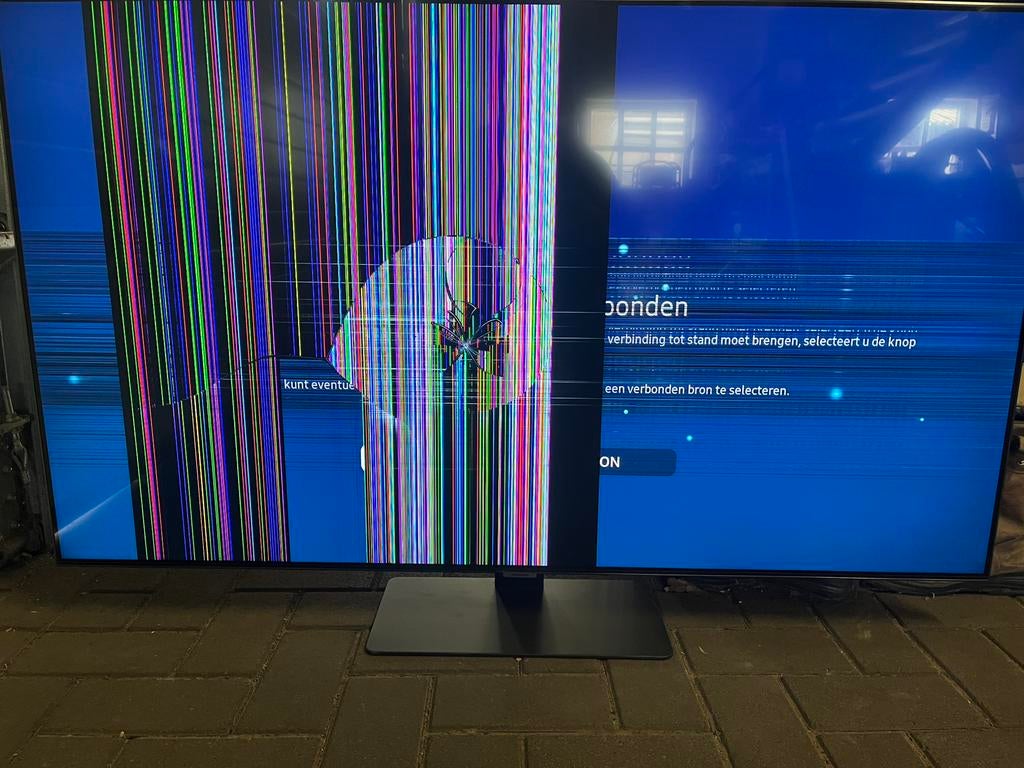 Samsung 55 inch LCD scherm defect QE55Q80AA, Ophalen, Gebruikt, 50 Hz, LCD