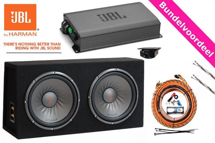 2x12'' JBL Subwoofer Kist + JBL Monoblock + Kabelset !!, Auto diversen, Autospeakers, Nieuw, Ophalen of Verzenden