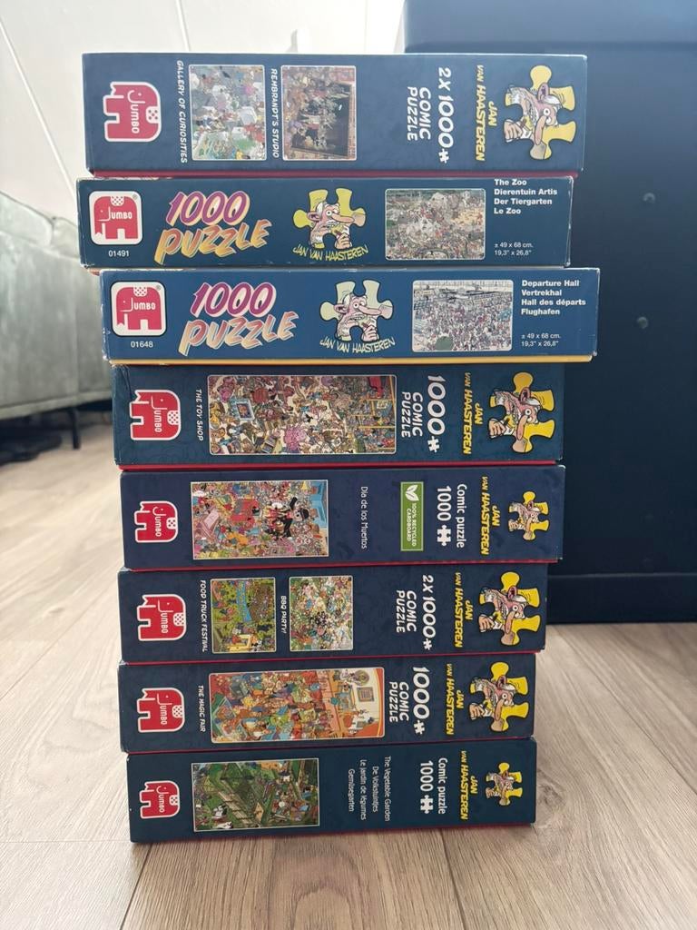 Jan van haasteren puzzels 1000 stukjes, Hobby en Vrije tijd, Ophalen of Verzenden, 500 t/m 1500 stukjes, Gebruikt