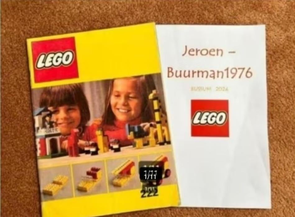 Lego Instructies (bouw)boek 222 (uit 1976) SC, Gebruikt, Overige thema's, Lego, Overige typen