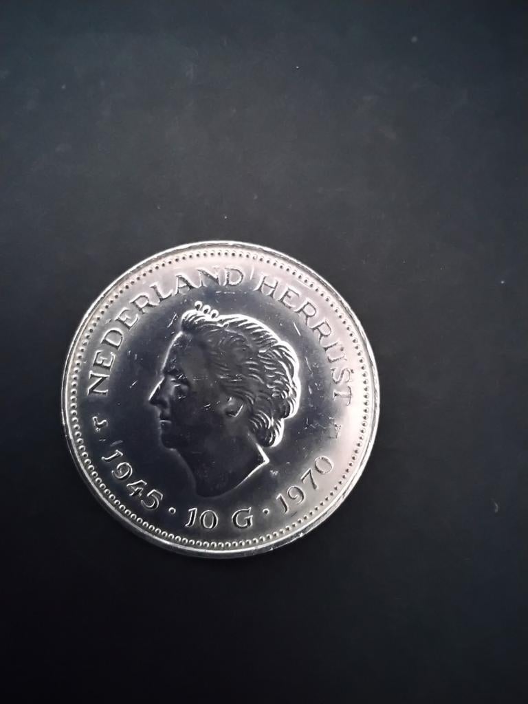 Zilveren 10 gulden 1970, Ophalen of Verzenden, Koningin Juliana, 10 gulden, Zilver
