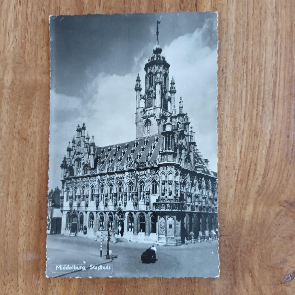 Middelburg, Stadhuis 1959, Ophalen of Verzenden, 1940 tot 1960, Gelopen, Zeeland