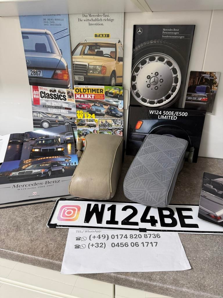 Mercedes w124 armsteun leder stof, Ophalen of Verzenden