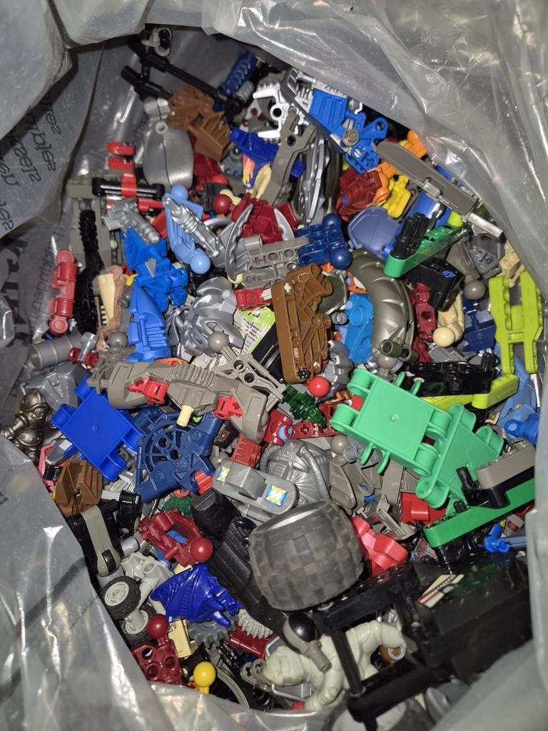 Zak met Lego/Knex diverse, Ophalen