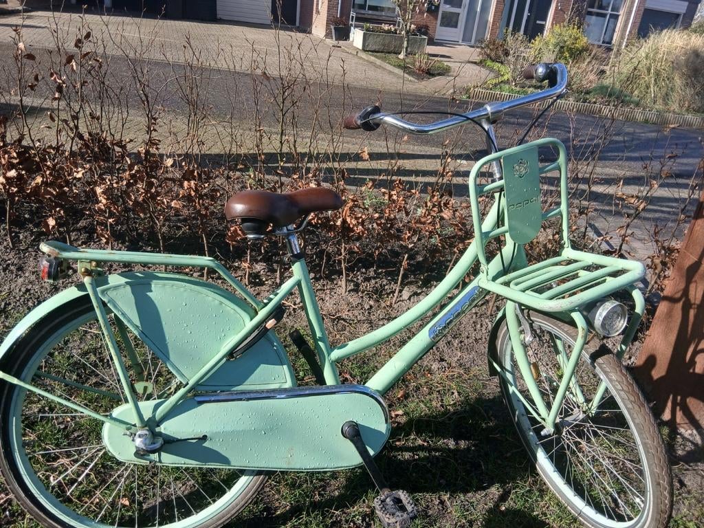 Kinderfiets Popal groen, rond 8 jaar, Ophalen of Verzenden, Gebruikt, 20 inch of meer, Popal