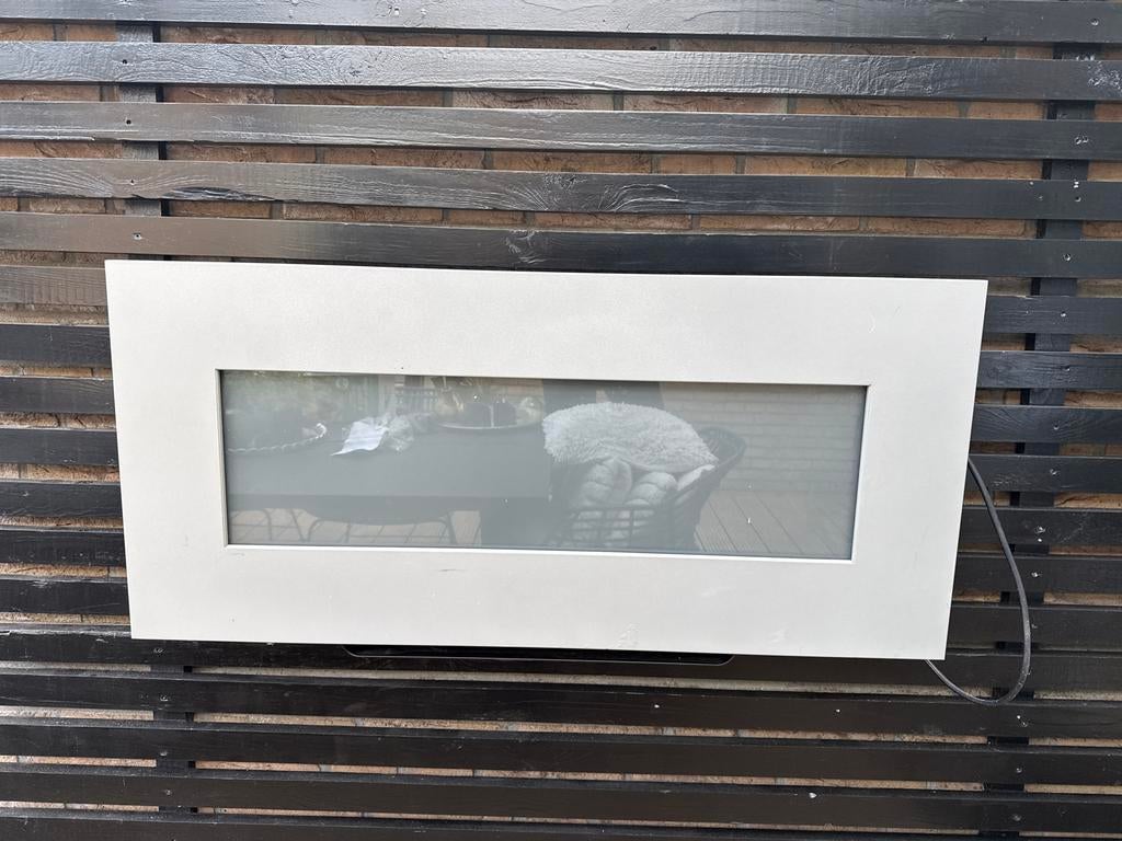 Grijze elektrische haard, Ophalen, Zo goed als nieuw, Hangende haard, Elektrische haard