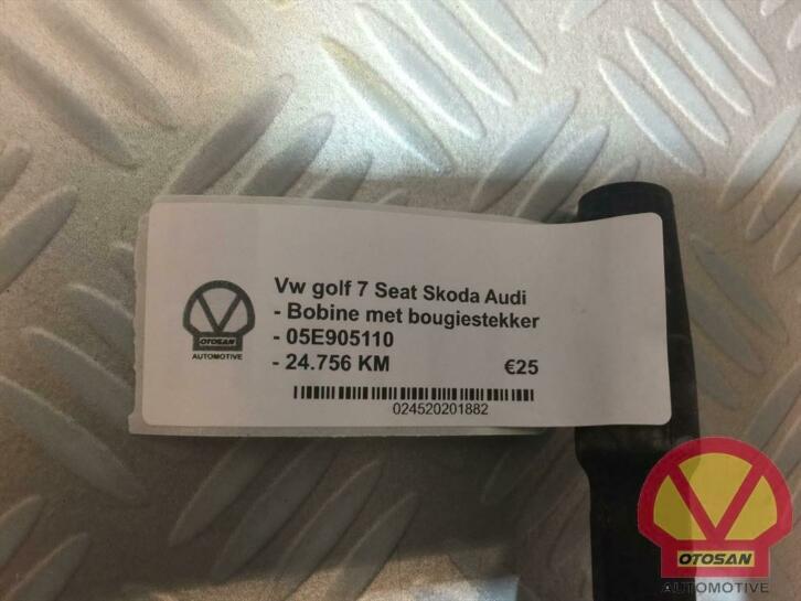 vw golf 7 seat audi skoda bobine met bougiestekker 05e905110, Gebruikt, Volkswagen, Volkswagen AG, Berliner Ring 2
38440  Wolfsburg, DE