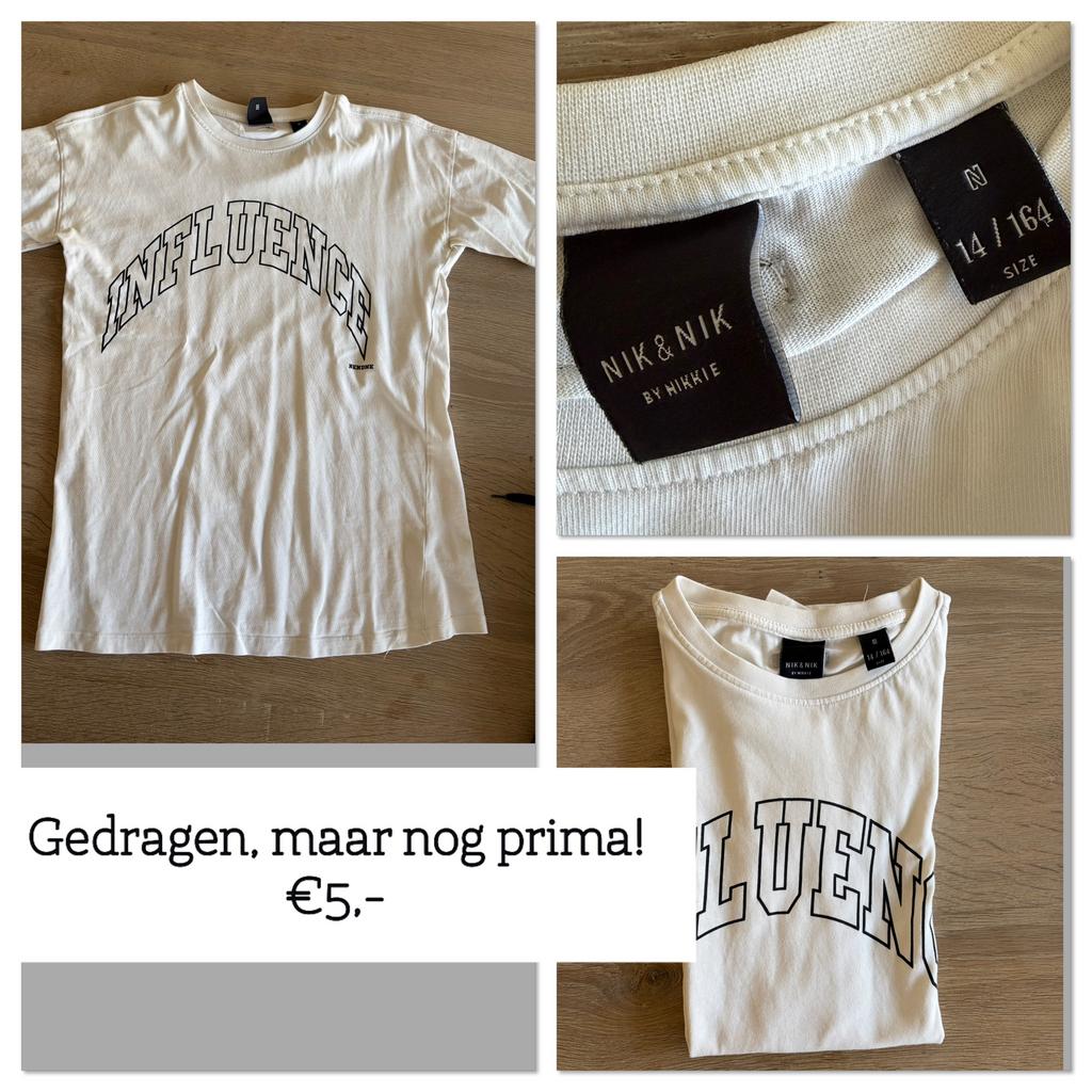 NIK & NIK shirt - maat 14-15 years, Kinderen en Baby's, Kinderkleding | Maat 170, Ophalen of Verzenden, Gebruikt, Jongen of Meisje