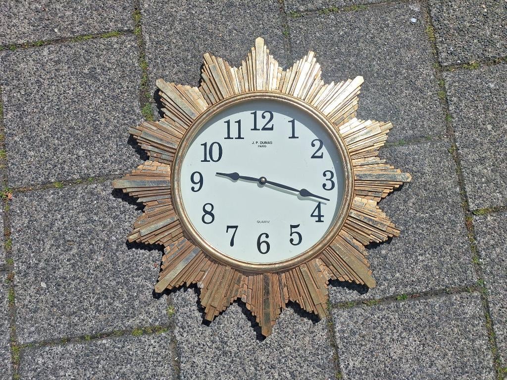 Zonneklok groot, Huis en Inrichting, Ophalen, Gebruikt, Analoog, Wandklok
