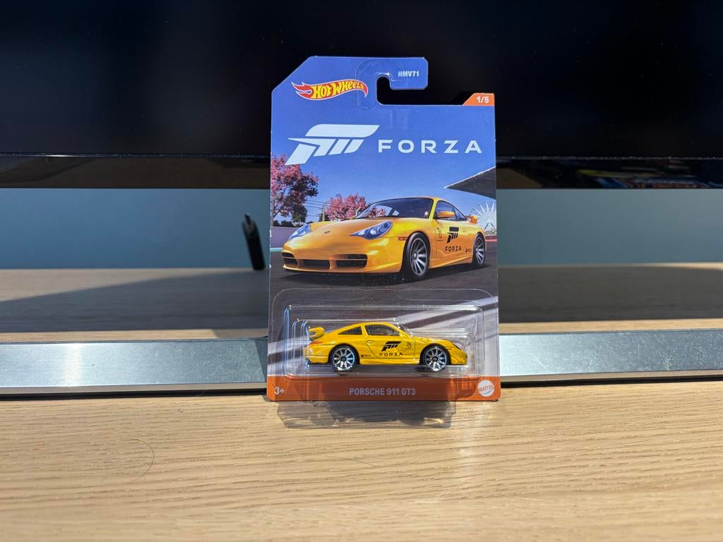 Hot Wheels Porsche 911 GT3 (HMV71) - Forza Serie, Ophalen of Verzenden, Nieuw, Auto, Hot Wheels