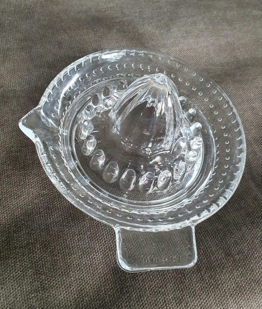 Vintage Glazen Citruspers - Handig en Decoratief, Antiek en Kunst, Ophalen of Verzenden