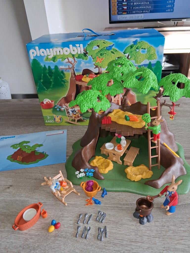 Playmobil paasset boomhuis 4460 super mooie set!!, Kinderen en Baby's, Speelgoed | Playmobil, Ophalen of Verzenden, Zo goed als nieuw