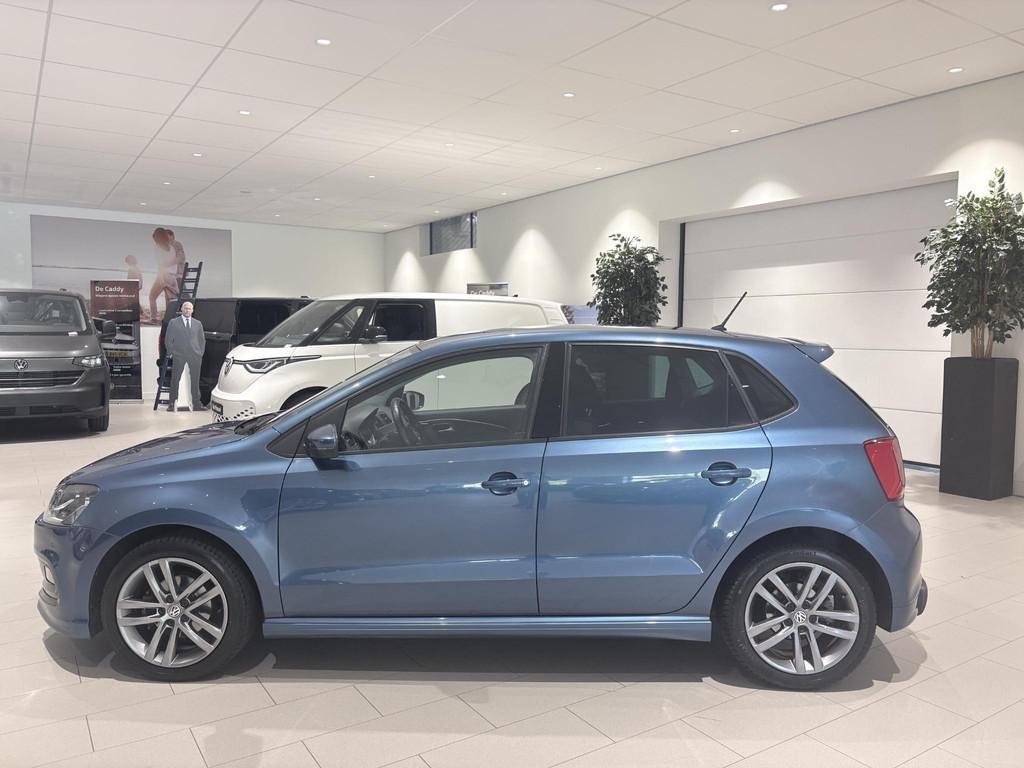 Volkswagen Polo 1.2 TSI Edition R Airco | Bluetooth | Extra, Auto's, Volkswagen, 12 maanden, Stof, 4 cilinders, Blauw