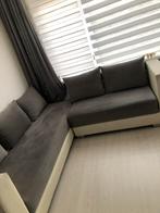 Mooie Marokkaanse hoekbank - Grijs met wit, Huis en Inrichting, 250 tot 300 cm, Hoekbank, 75 tot 100 cm, Ophalen of Verzenden