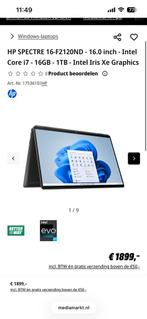 Nieuwe HP Spectre 16-F2120ND in doos met bon, Nieuw, Ophalen of Verzenden, 16 GB, SSD