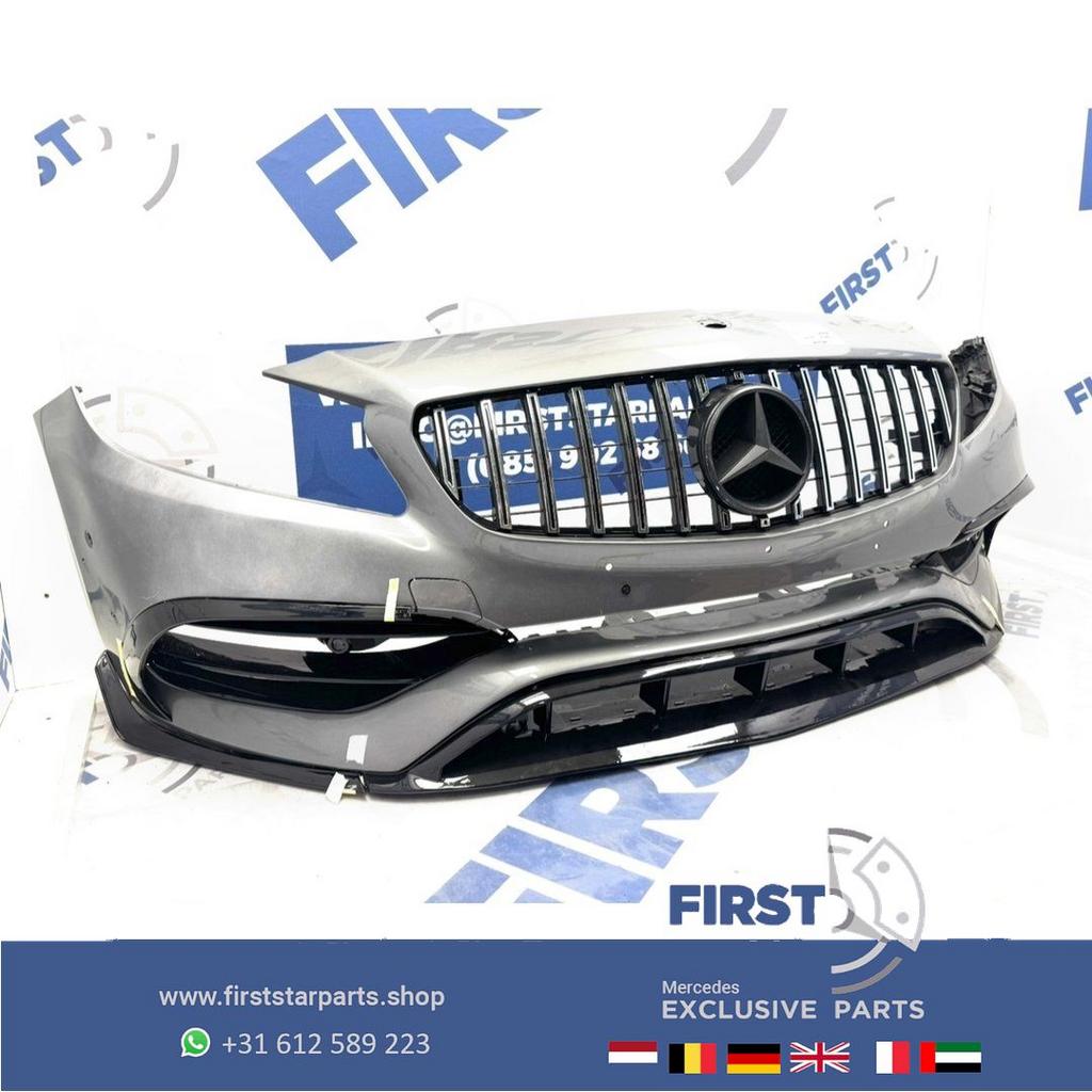 W176 FACELIFT A KLASSE 2018 A45 AMG VOORBUMPER WIT AERO PERF, Gebruikt, -, Voor, Ophalen of Verzenden