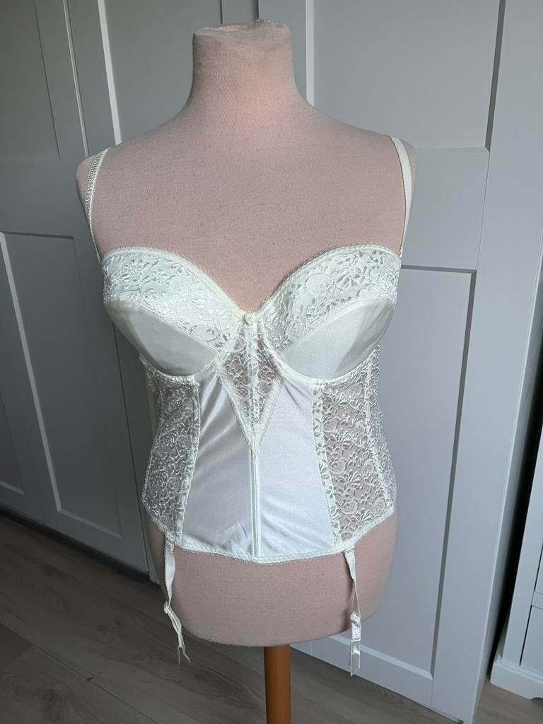 Creme “wedding” korset di lorenzo 85D, Ophalen of Verzenden, Beige, Body of Korset
