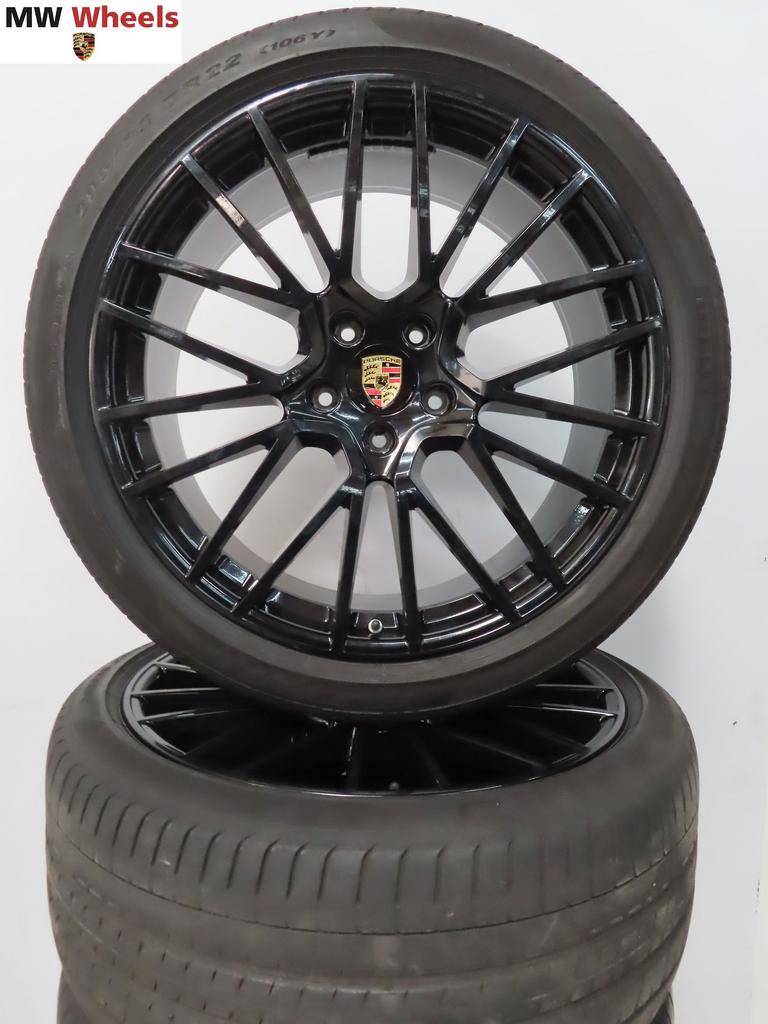 Porsche 22 inch Origineel velgen Cayenne spyder zomerbanden, Auto-onderdelen, Gebruikt, -, 285 mm, -