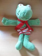 Max Velthuijs Kikker pluche handpop  40cm, Ophalen of Verzenden, Zo goed als nieuw, Jongen of Meisje