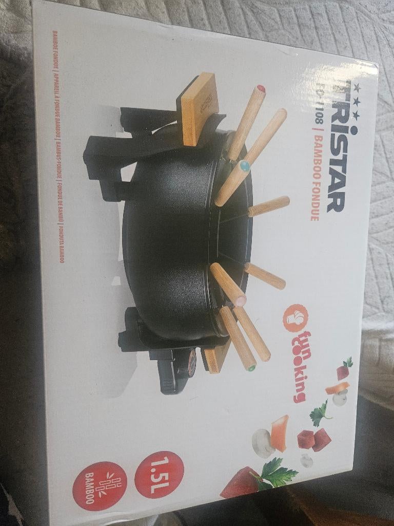 Bamboo fondue, Witgoed en Apparatuur, Fonduesets, Ophalen, Nieuw, Elektrisch, Fondueset
