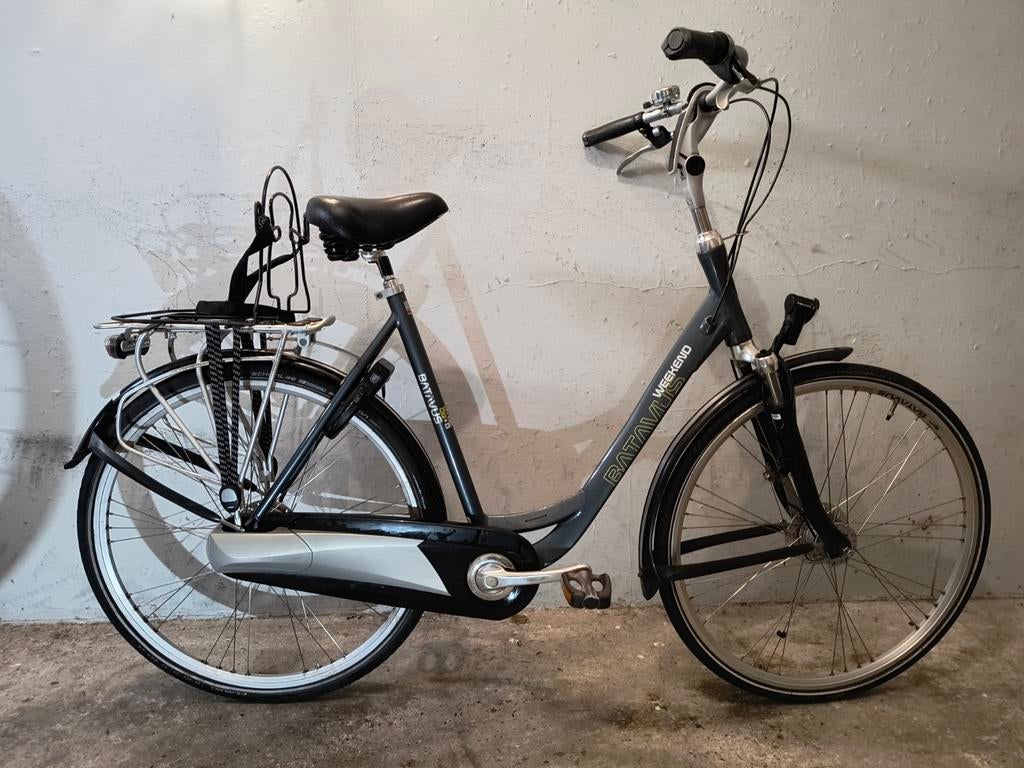 Damesfiets meidenfiets lage instap herenfiets 28inch Batavus, Ophalen, Versnellingen, Batavus, Zo goed als nieuw