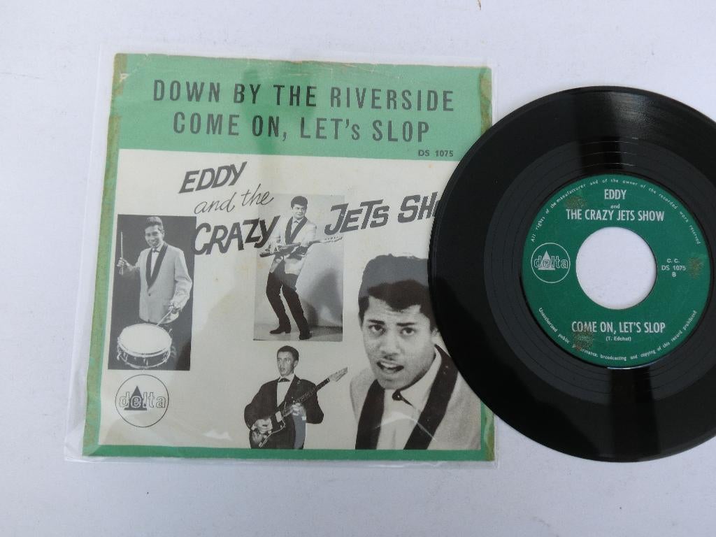 Eddy and the crazy jets Down by the riverside, Gebruikt, 7 inch, Single, Ophalen of Verzenden