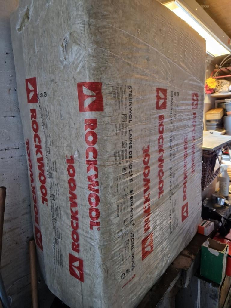 Rockwool spouwisolatie 8 stuks, 3.2m2, Doe-het-zelf en Verbouw, Isolatie en Afdichting, Ophalen, 4 tot 8 cm, Nieuw, Steenwol