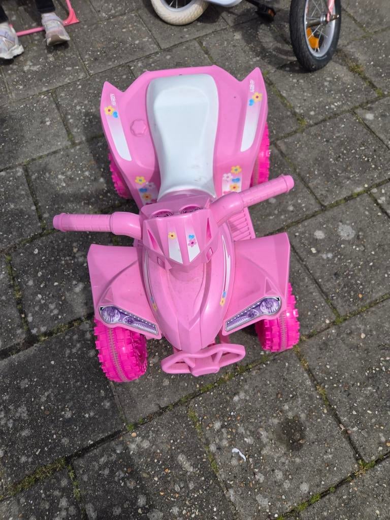 Roze elektrische kinder quad, Ophalen