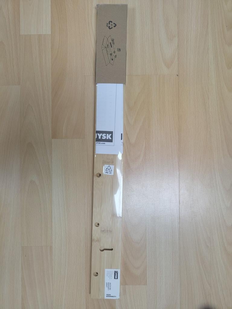 Nieuwe bamboe wandkapstok (50x6x6 cm), Ophalen