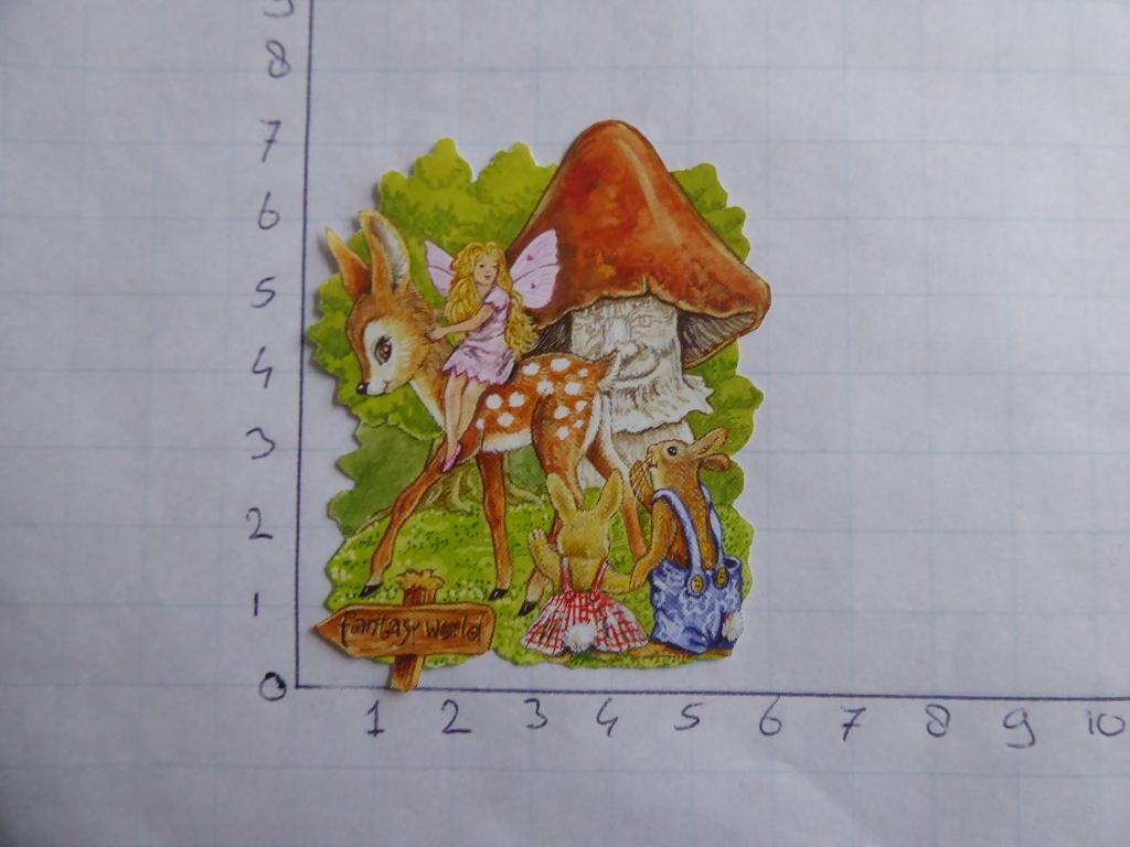 nr. 784 - uitgeknipt 3d plaatje, Ophalen of Verzenden, Nieuw, Fantasie, Knipvel