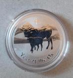 1 oz Lunar II zilver munt Year of the Ox 2009 Australië, Ophalen of Verzenden, Zilver