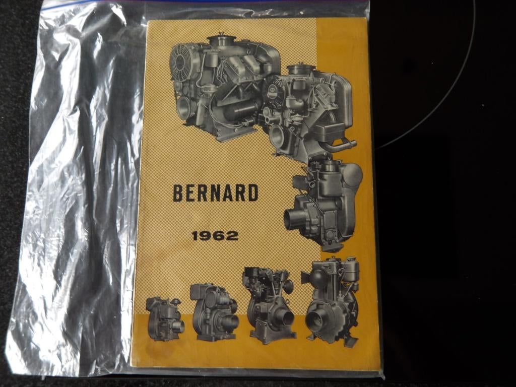 catalogus Bernard 1962 Stationaire motoren, Verzenden, Zo goed als nieuw, Catalogus