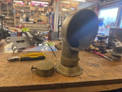 Koperen Luchthapper, Watersport en Boten, Bootonderdelen, Niet ingevuld, Gebruikt, Niet ingevuld, Niet ingevuld