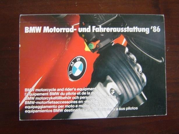 BMW Motorrad und Fahrerausstattung 1986 riders equipment, Motoren, Ophalen of Verzenden, BMW