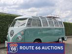 Volkswagen T1 Samba 21-Window | 1964 | Route 66 Auctions, Auto's, Overige carrosserieën, Volkswagen, Zwart, Bedrijf