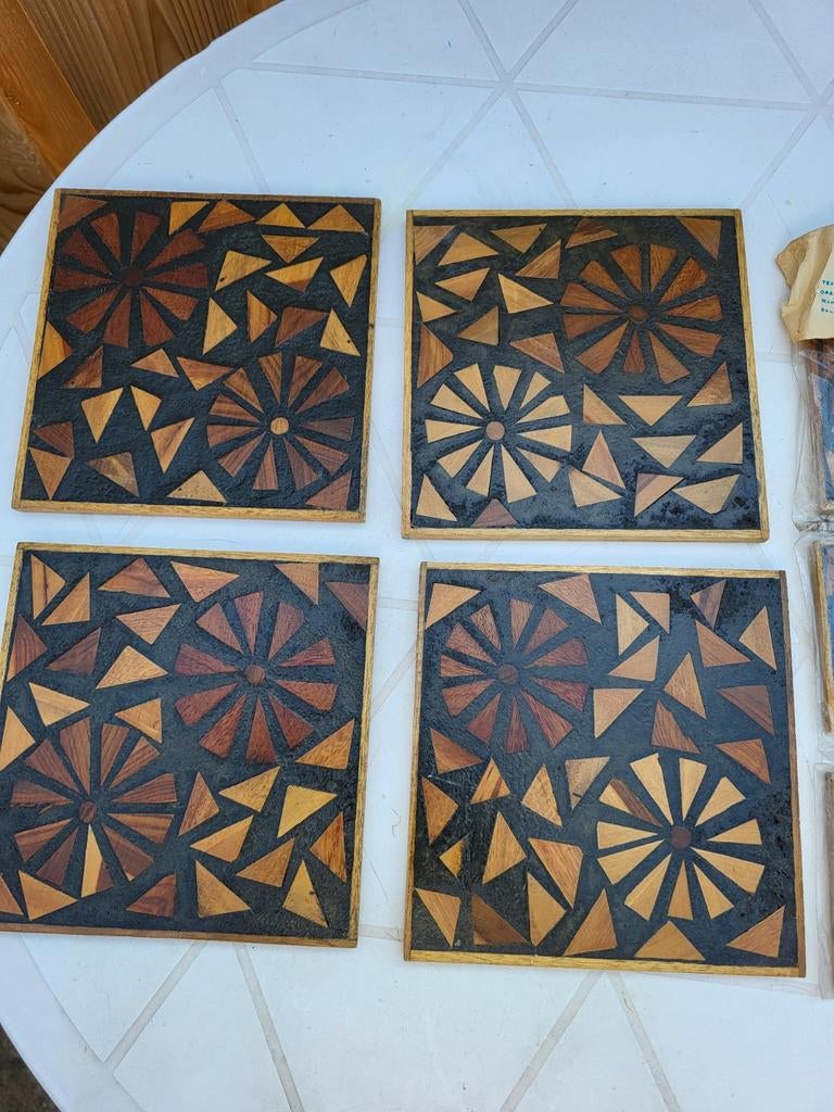 Te koop vintage olga fisch folkore onderzetters ui ecador, Ophalen of Verzenden