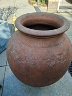 Terracotta kleurige olijvenpot, Ophalen, Gebruikt